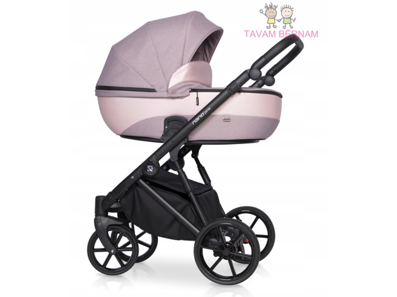 Riko Nano Pro 3-1 03 Pearl pink, bērnu rati Riko Riko Nano Pro 3-1 03 Pearl pink, bērnu rati Riko